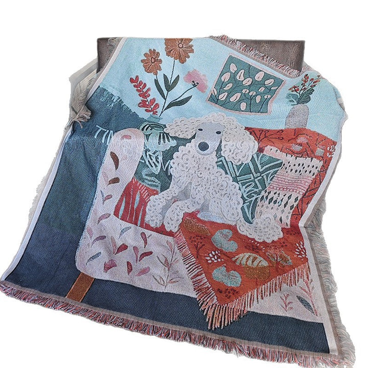 Artistic Pet-Themed Throw Blanket