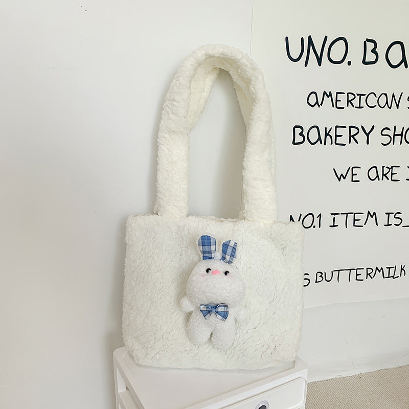 Plush Bunny Decorative Tote