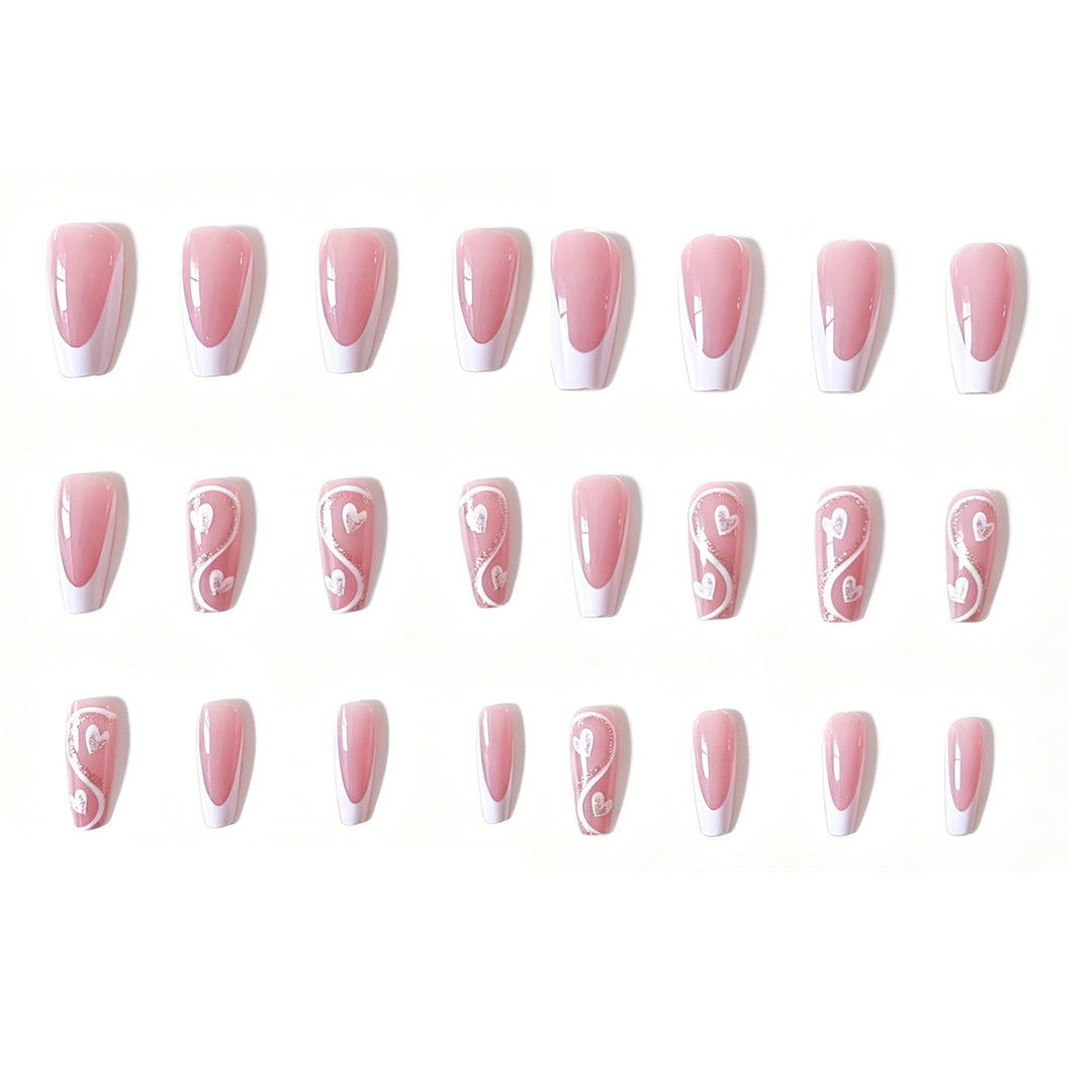 Artistic Heart-Inspired Nail Enhancements Kalsten
