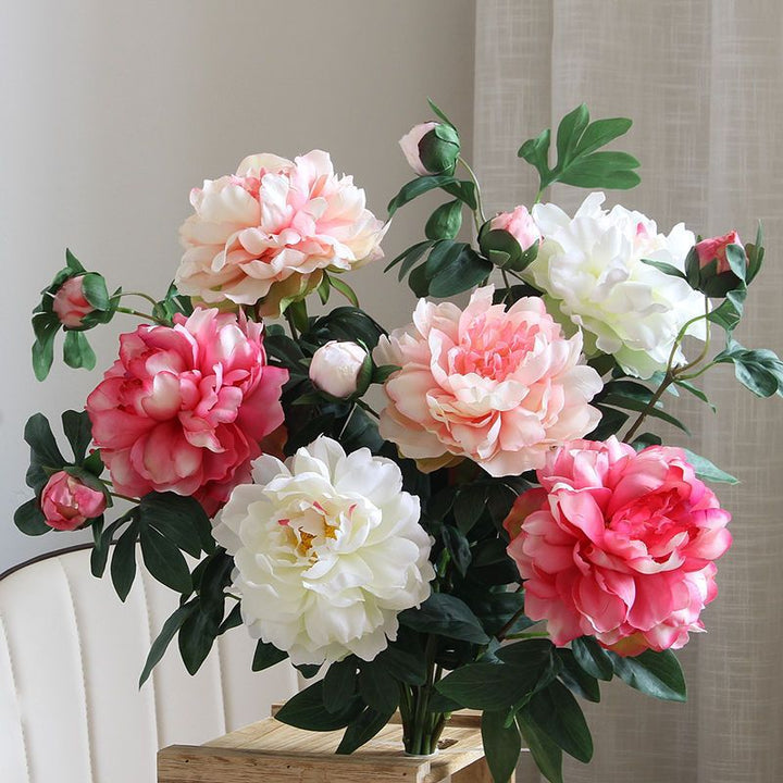 Lifelike Peony Floral Arrangement