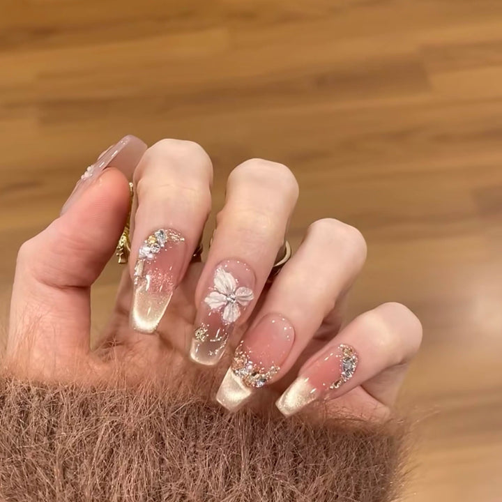 Floral Design Press-On Nail Set Kalsten