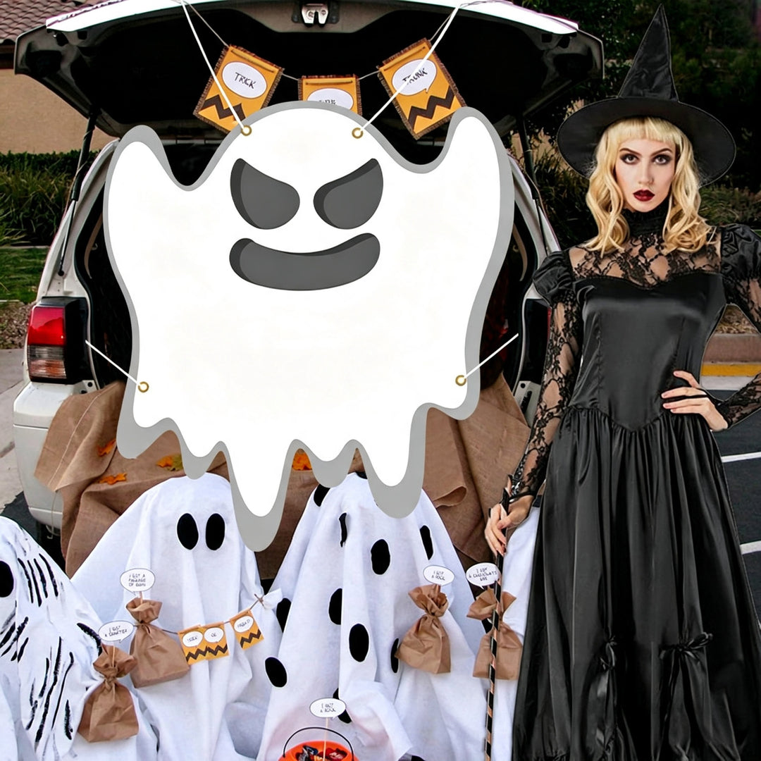 Large Halloween wall sticker vinyl with dancing skeletons and removable self-adhesive film