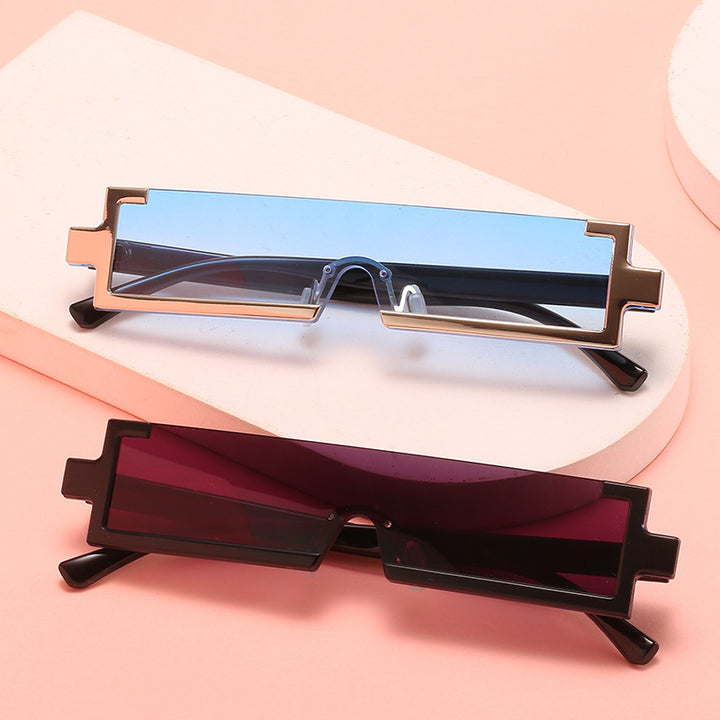 Ladies futuristic sunglasses with unique geometric design Kalsten