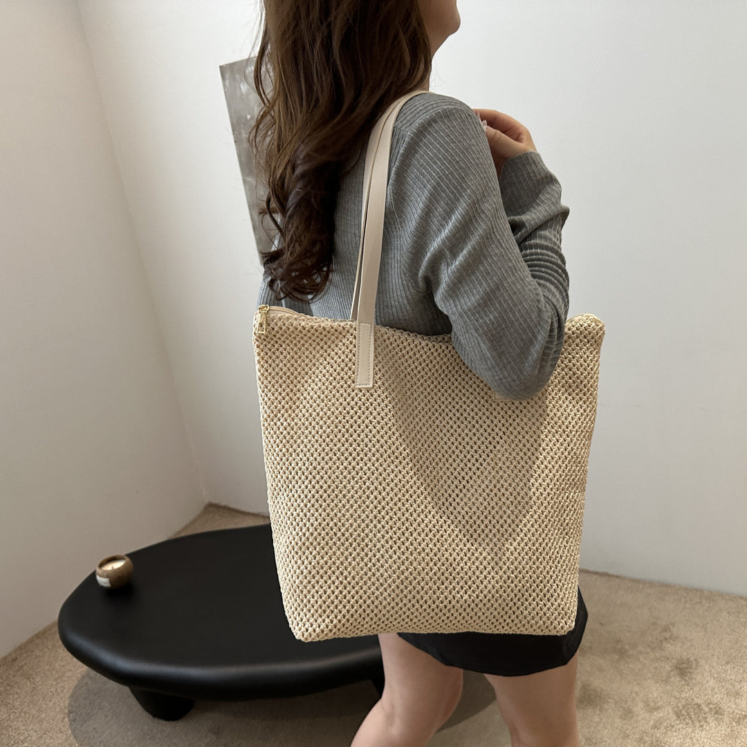 Casual Woven Tote Bag