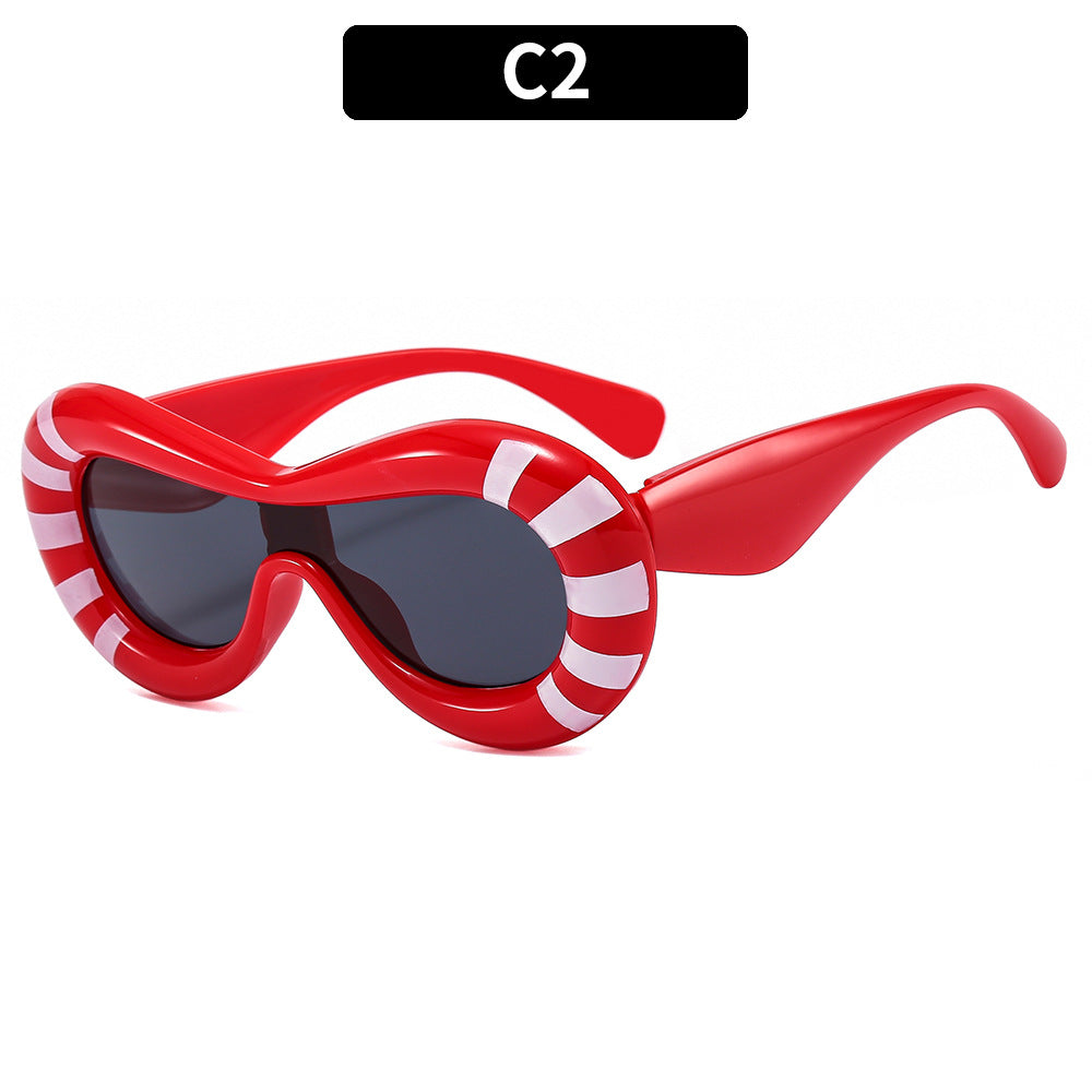 Stylish Curved Frame Sunglasses