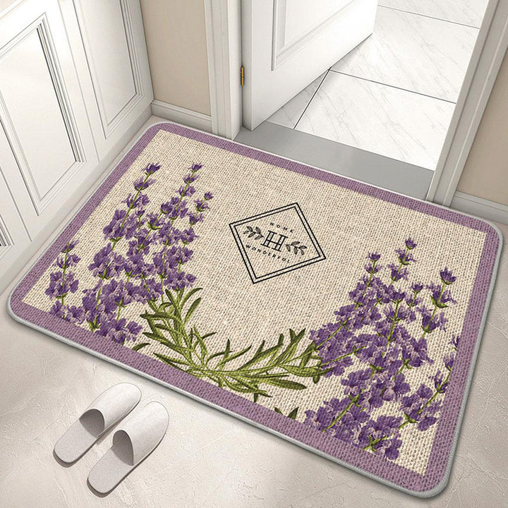Decorative Floral Welcome Mat Kalsten