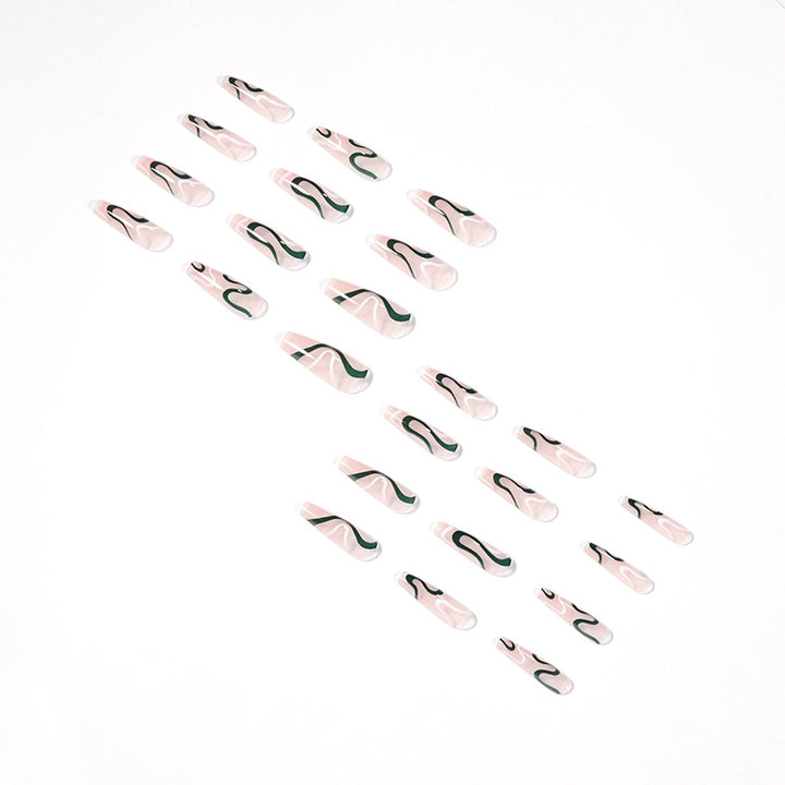 Artifical nails with luxurious wave pattern Kalsten