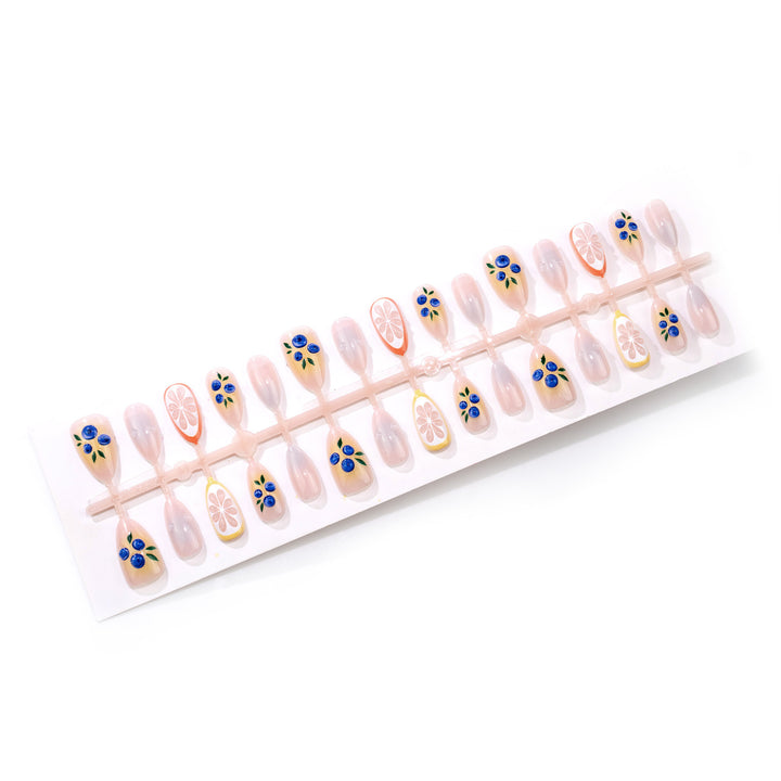 Artistic Fruit-Inspired Press-On Nail Set Kalsten