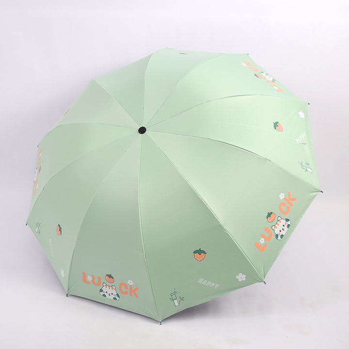 Women's Foldable Umbrella with Colorful Design Kalsten