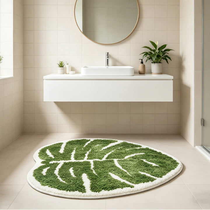 Monstera Leaf Shaped Area Rug Kalsten