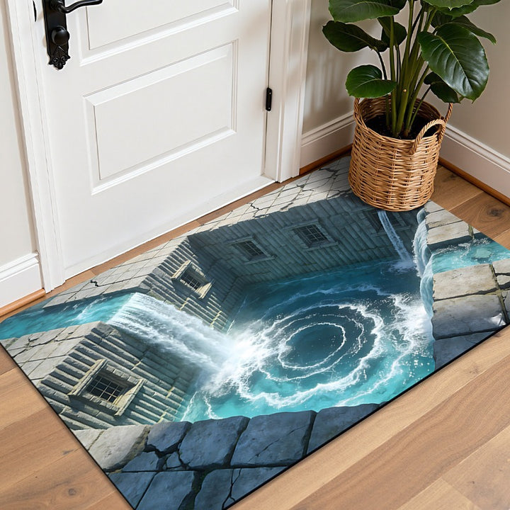 Artistic 3D Illusion Welcome Mat