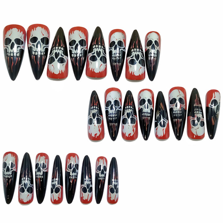 Halloween themed artificial nails Kalsten