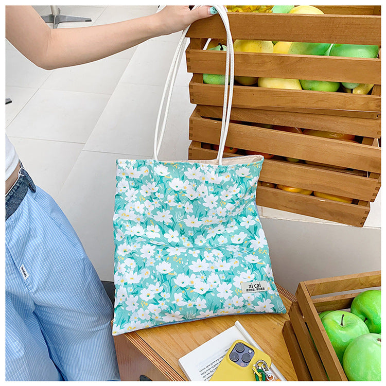 Floral Print Reusable Shopping Tote