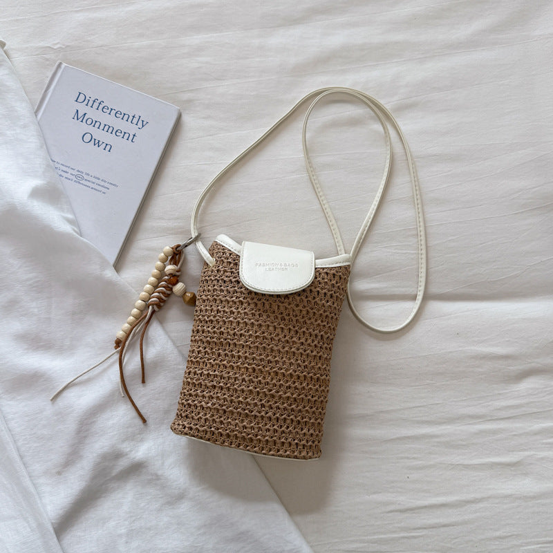 Straw Weave Crossbody Bag