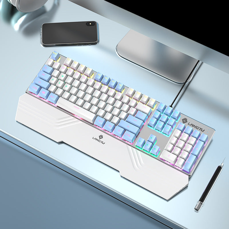 Wired Mechanical Keyboard with RGB Lighting Effects Kalsten