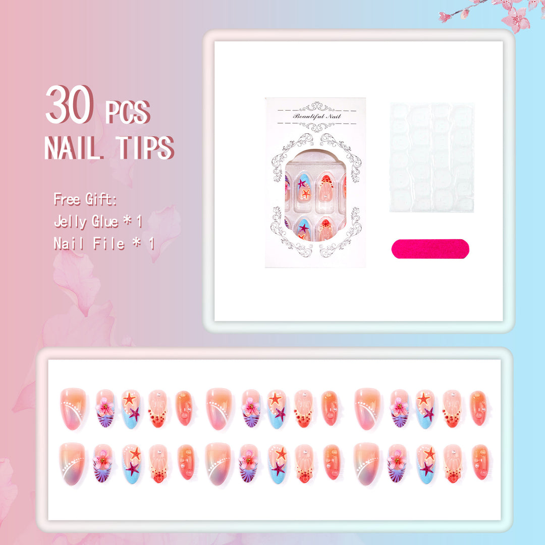 Ocean-Inspired Decorative Nail Art Kit