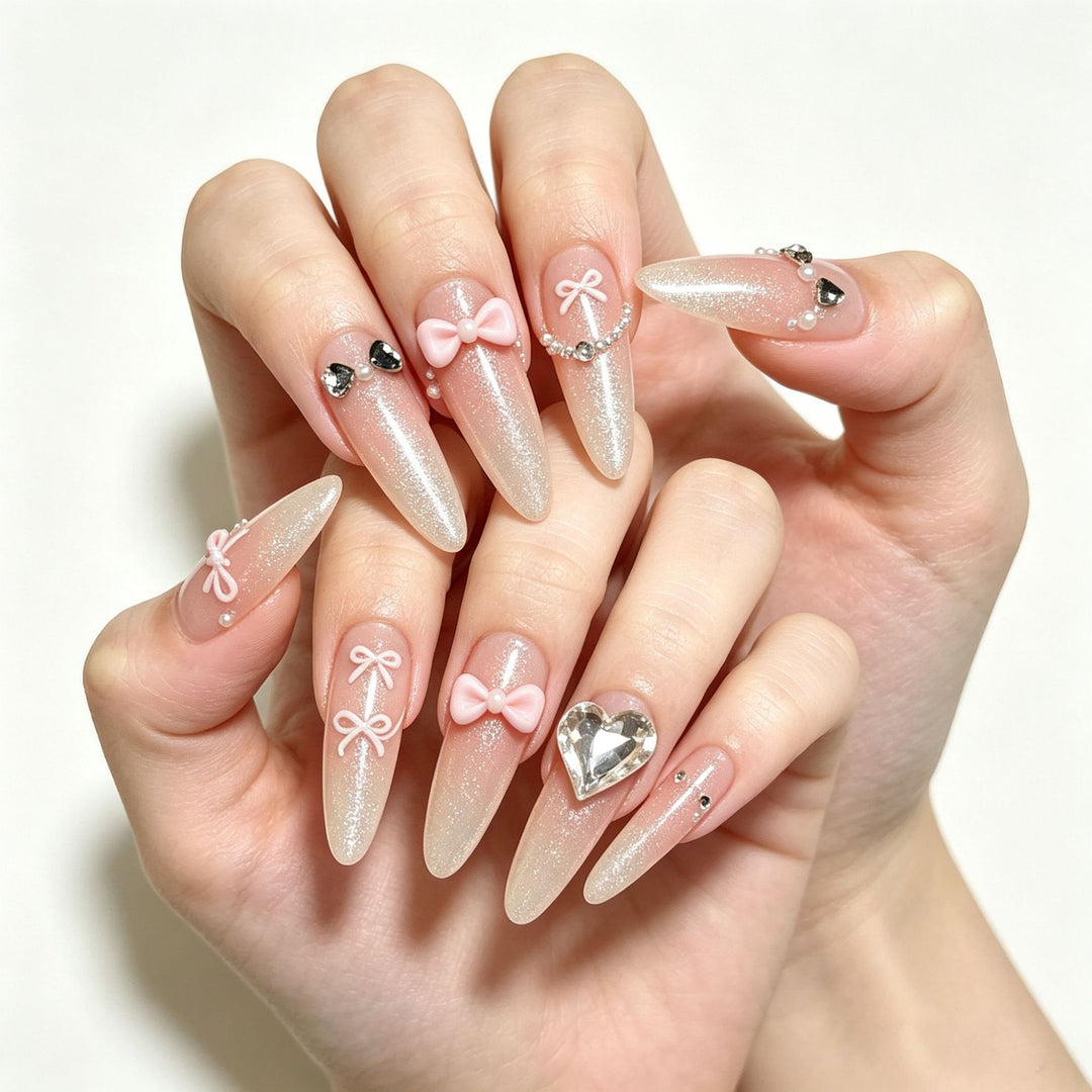 Elegant Stiletto Press-On Nail Art Set Kalsten