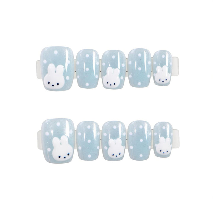 Whimsical Bunny-Themed Press-On Nail Art Set Kalsten