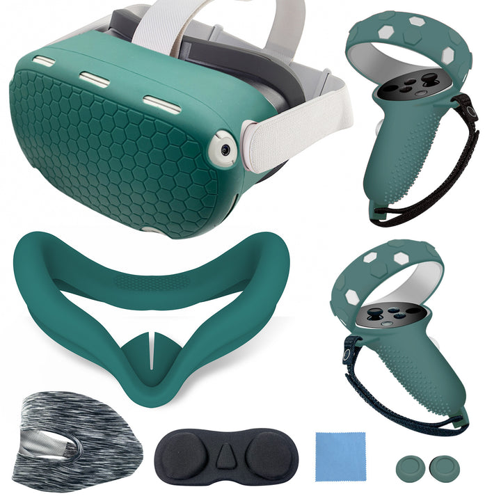 VR headset with ergonomic holding bracket and protective cover Kalsten