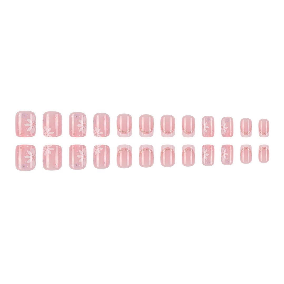 Floral Design Acrylic Press-On Nails Kalsten