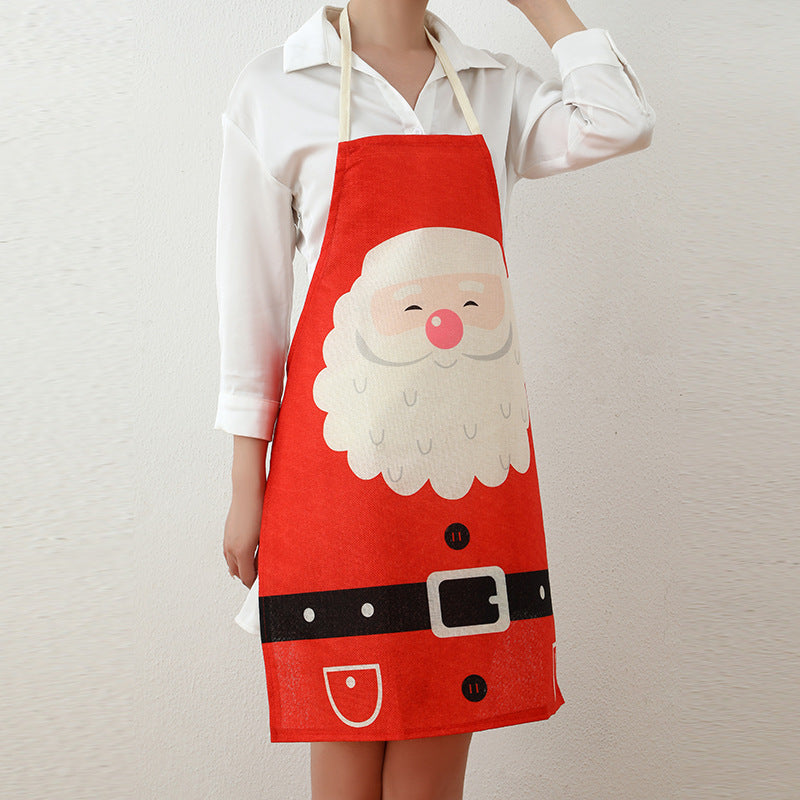 Santa-Themed Kitchen Apron Kalsten