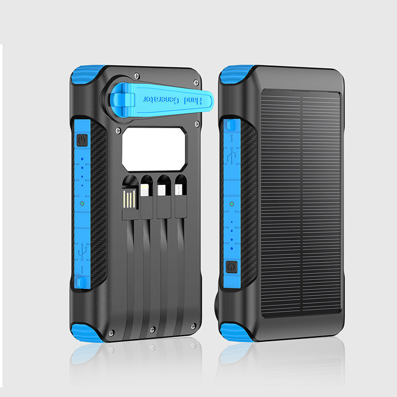 Solar-powered power bank with multiple charging ports and LED display Kalsten