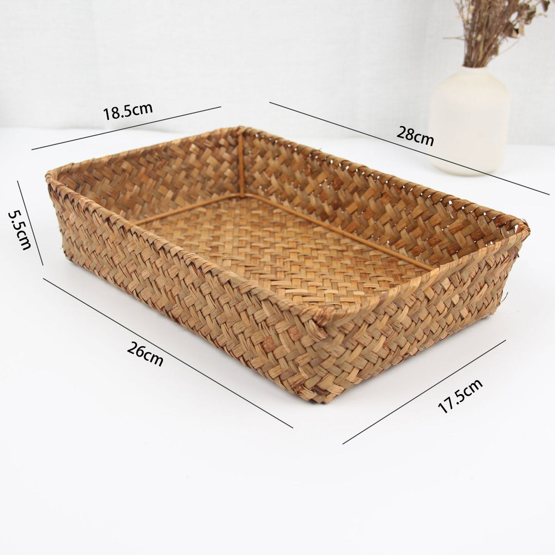 Woven Rectangular Storage Basket