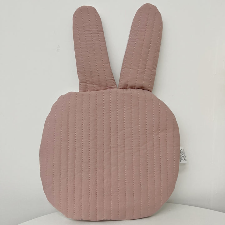 Quilted Bear-Ear Nursery Floor Cushion Pillow