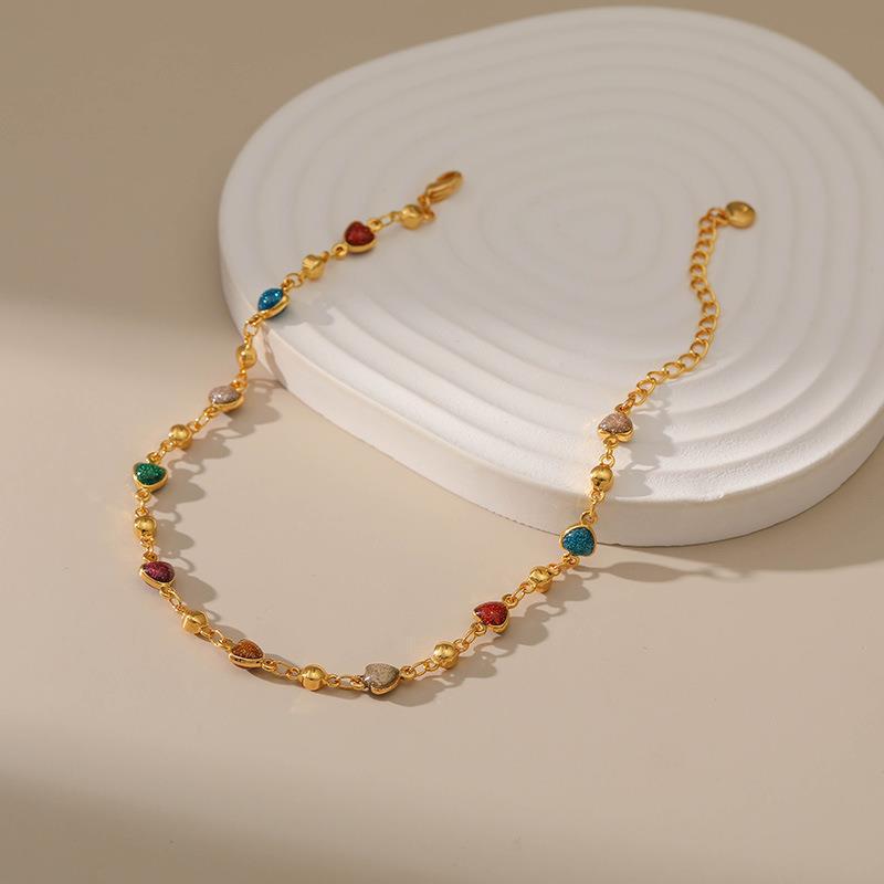 Heart Charm Anklet Kalsten