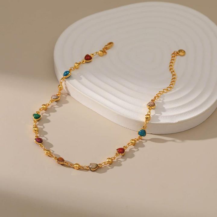 Heart Charm Anklet Kalsten