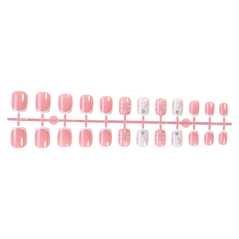 Nail set with elegant Christmas motifs Kalsten