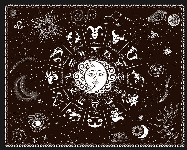 Zodiac-Themed Decorative Wall Tapestry