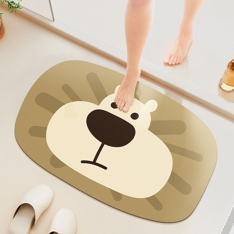 Adorable Animal-Themed Bath Mat Kalsten