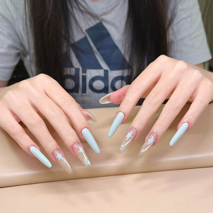 Artistic Long Stiletto Nail Enhancements Kalsten