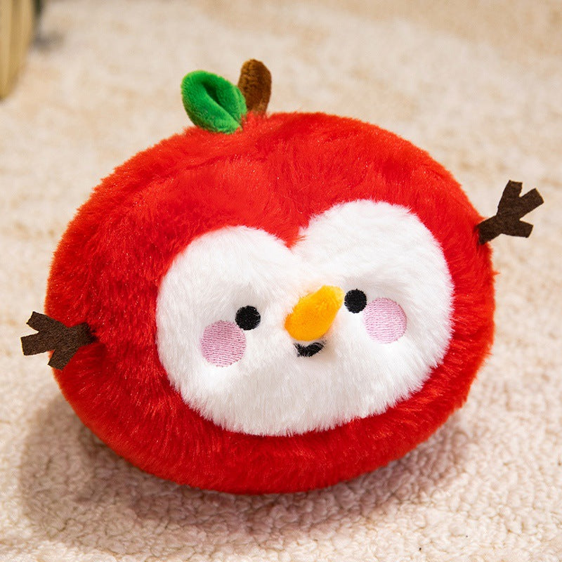 Plush Snowman Holiday Decorative Tabletop Soft Toy with Scarf & Felt Branch Arms Kalsten