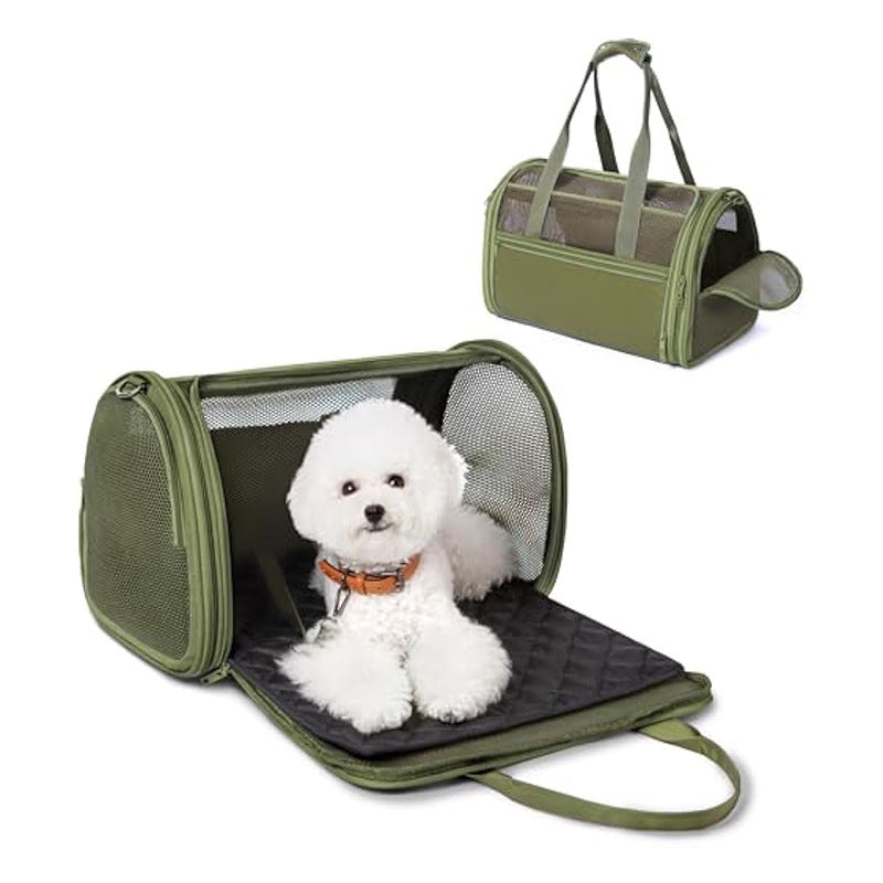 Transport box for pets with breathable mesh inserts Kalsten