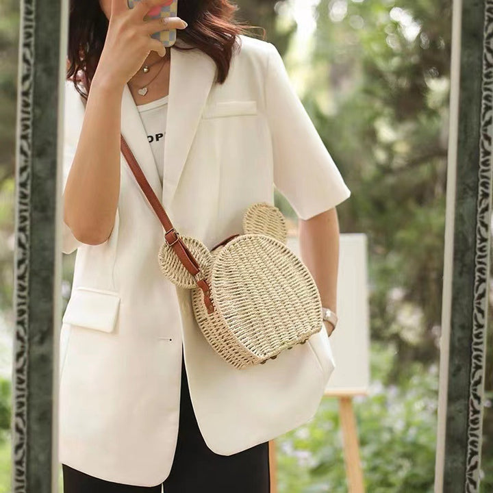 Women's shoulder bag with playful ear design Kalsten