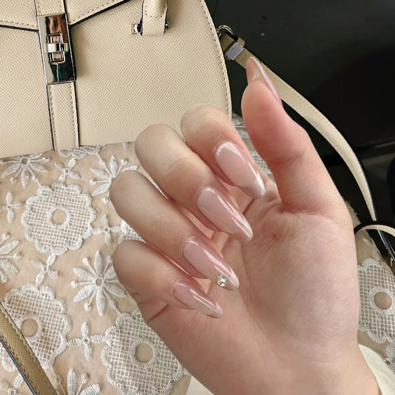 Stylish Press-On Nail Set with Elegant Floral Accents Kalsten