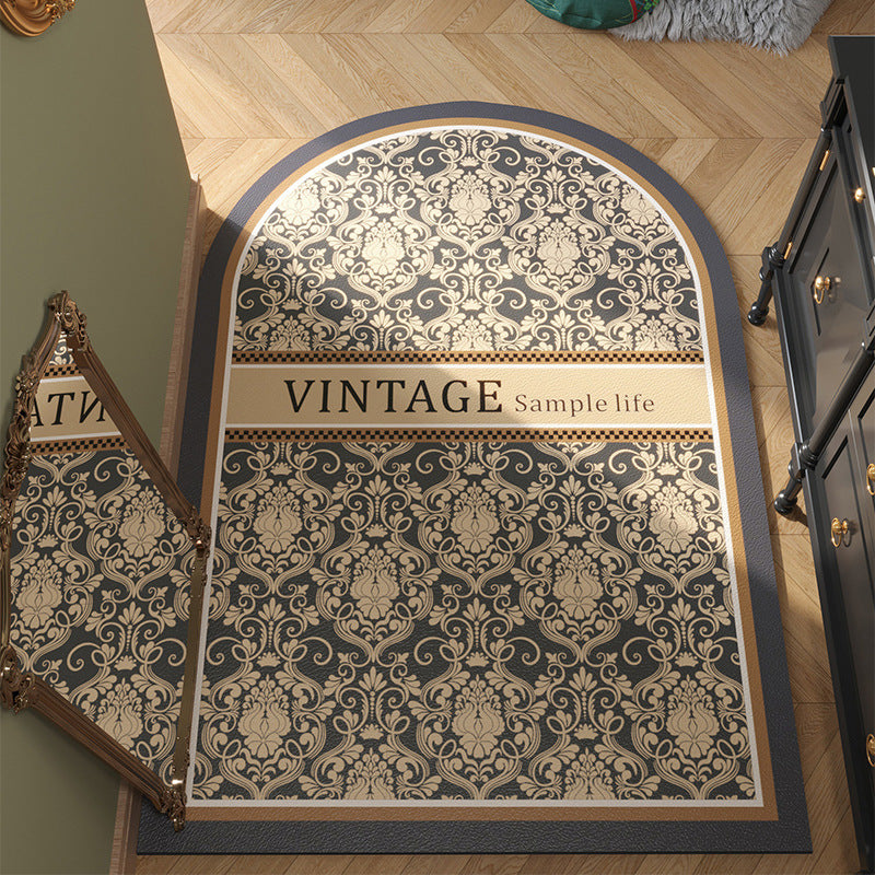 Artistic Floral Area Mat