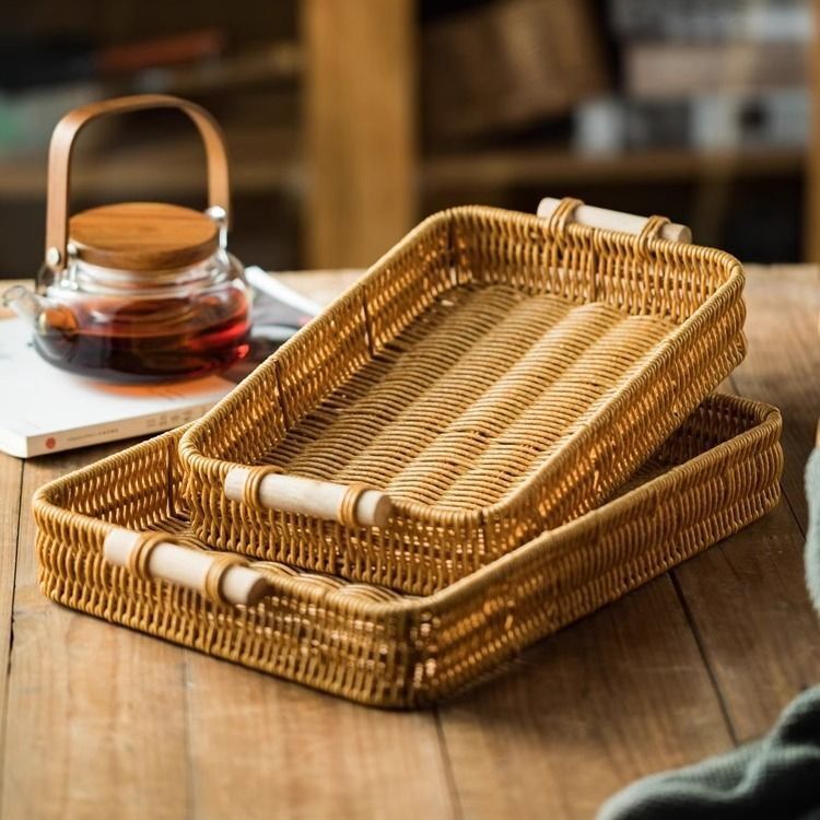 Rectangular Woven Storage Basket Kalsten