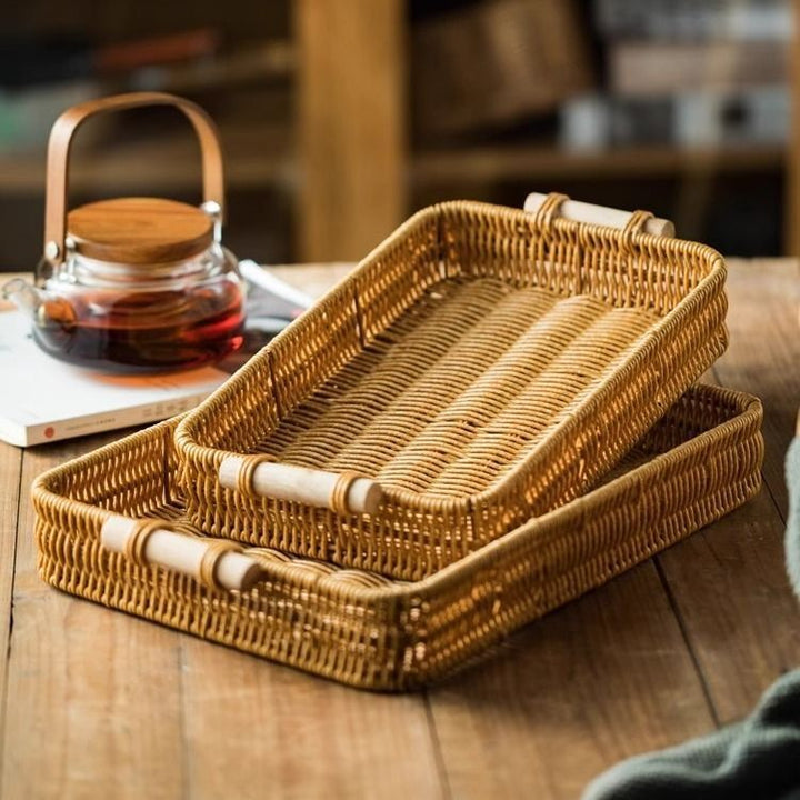 Rectangular Woven Storage Basket Kalsten