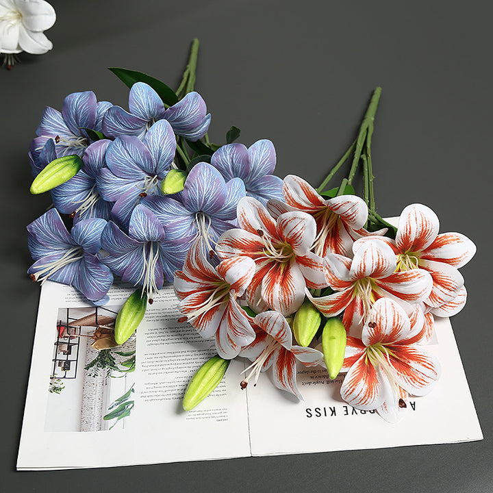 Realistic Lifelike Lily Flower Bouquet