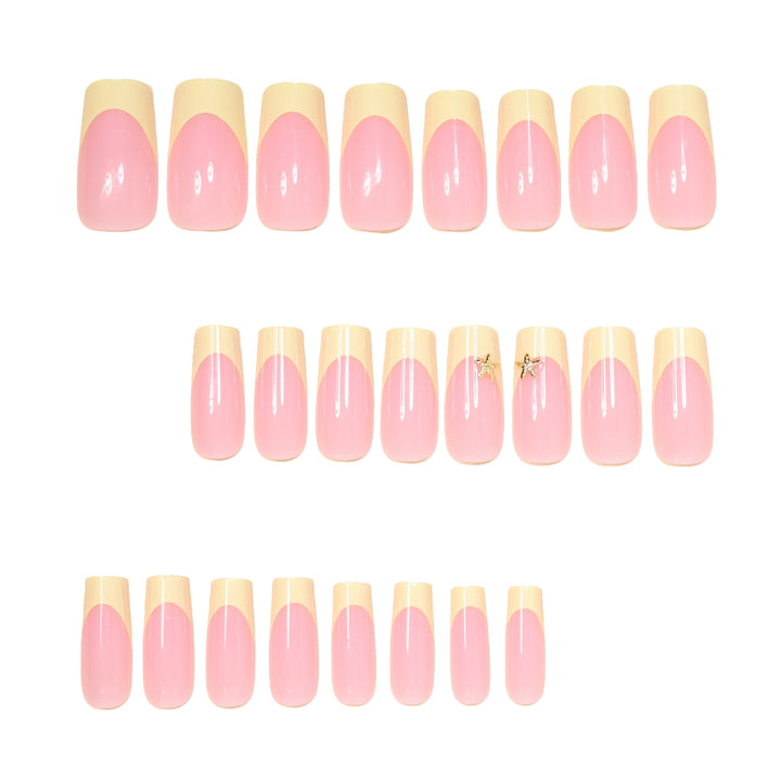 Elegant Stiletto French Tip Nail Art Kalsten