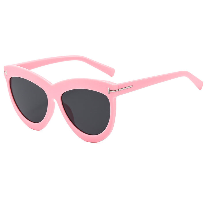 Stylish Cat-Eye Sunglasses with Slim Metal Accents Kalsten