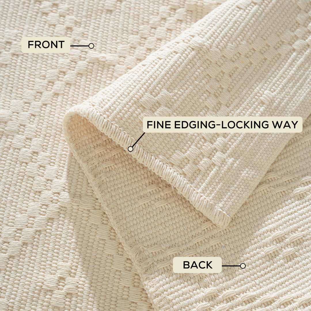 Woven square placemat with embossed diamond pattern Kalsten