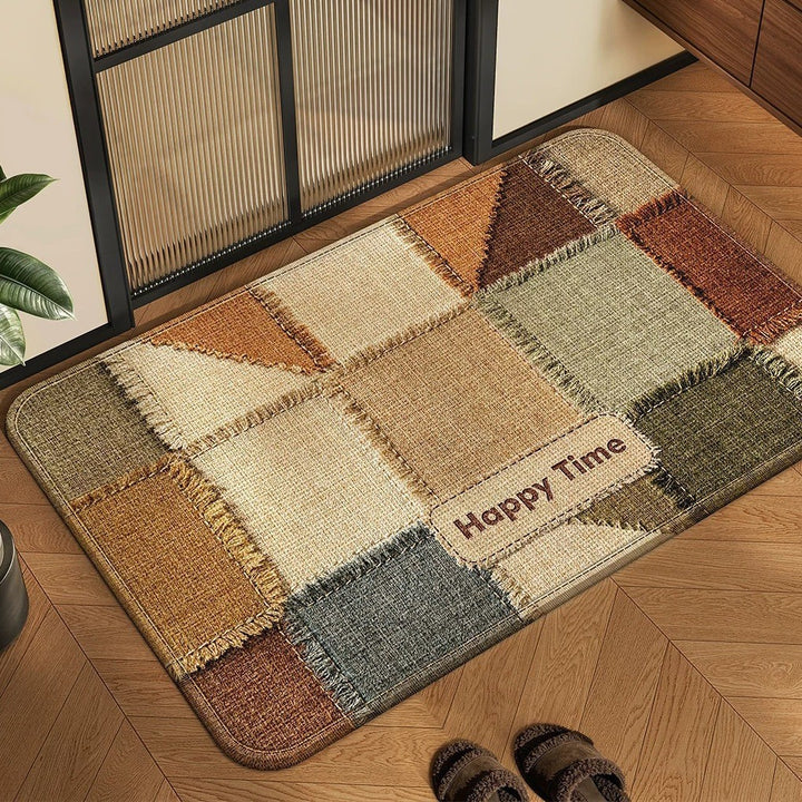 Cozy Patchwork Bath Mat Kalsten