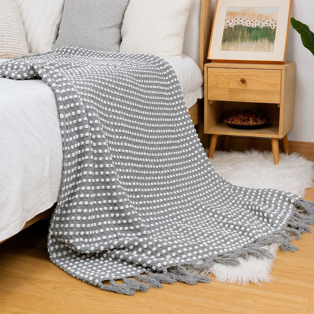 Cozy Textured Throw Blanket