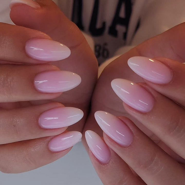 Artful Nail Extensions with Elegant Ombre Effect Kalsten