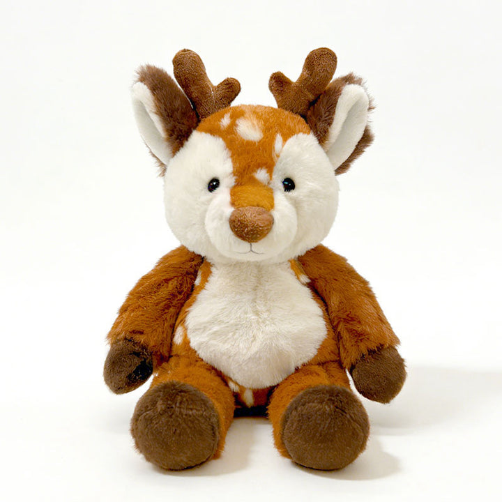 Plush Cow Cuddle Companion with Soft Faux-Fur, Embroidered Face & Huggable Snout Kalsten