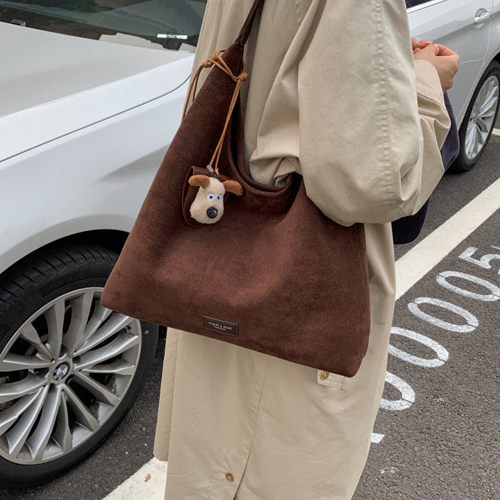 Premium Suede Slouchy Tote Bag Kalsten